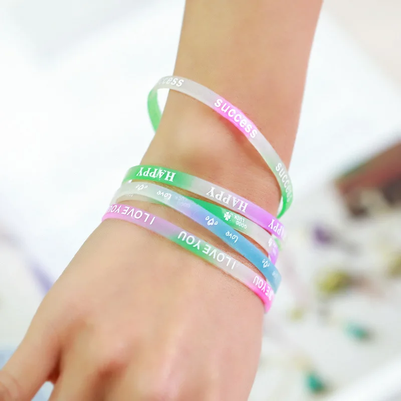 Braccialetti In Silicone Personalizzabili Temeite, Ecologici, 10 Colori, 3 Taglie, Con Incisione Testo Fino A 25 Caratteri