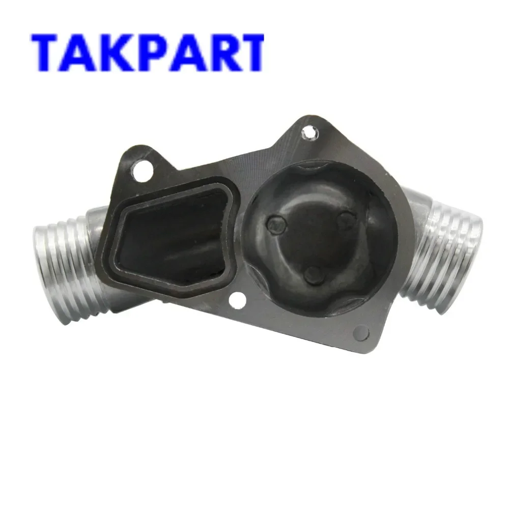 TAKPART Aluminum Thermostat Housing Cover with Gasket for BMW M3 Z3 E34 E36 11531722531 / 11531740437