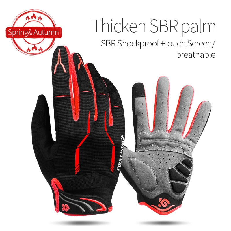 Premium Shock-Absorbing Bike Gloves - Touchscreen Ready, Breathable Fabric