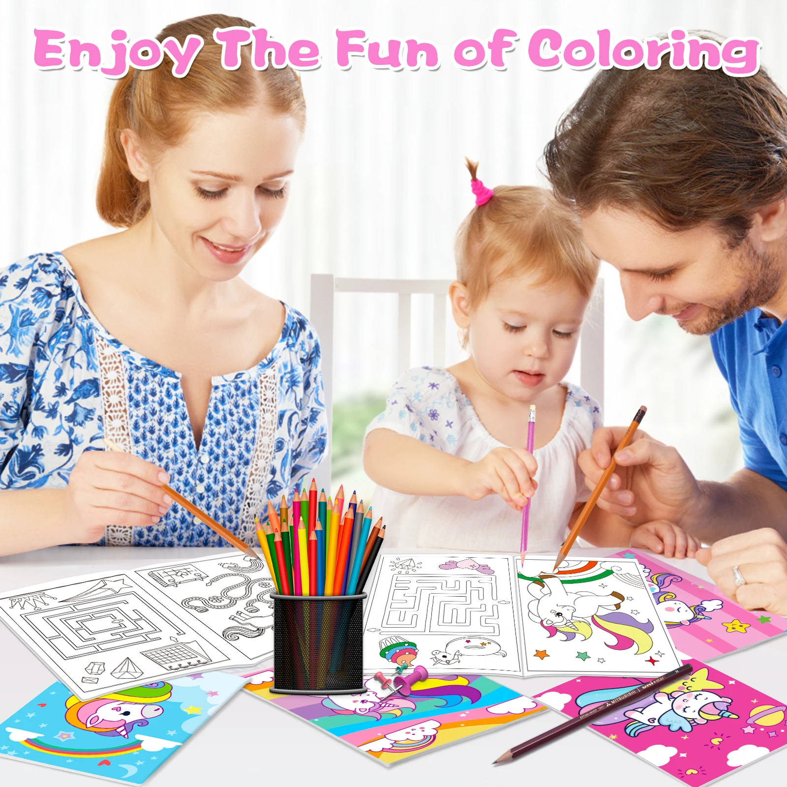 24-Pack Magic Horse Mini Coloring Books 4
