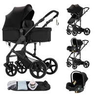 Compact Baby Stroller Car Seat Stroller 2 IN 1 Baby Travel System Pushchair for Newborns and Toddlers Lightweight Stroller Doona