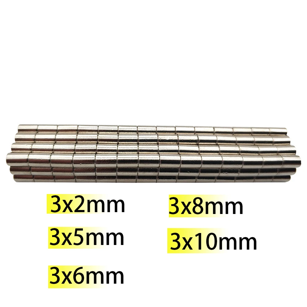 N35  3×5 3×2 3×6 3×8 3x10mm Magnet Superpower Neodymiumpower Magnets scooter Search motor Magnetic Fridge Crafts  Aimant Strong