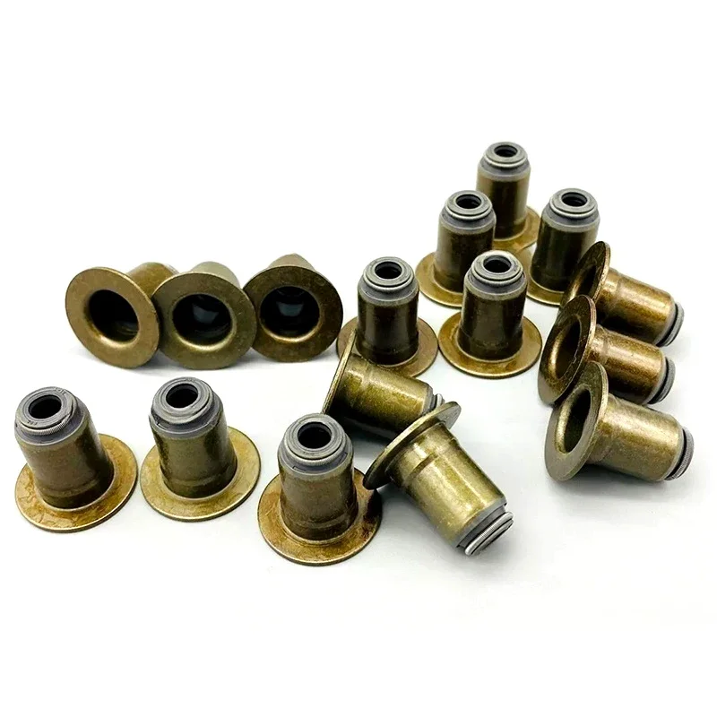 222242F001 22224-2F001 16Pcs Valve Stem Oil Seals For Hyundai Azera Grandeur 15-16 Tucson IX35 For Kia