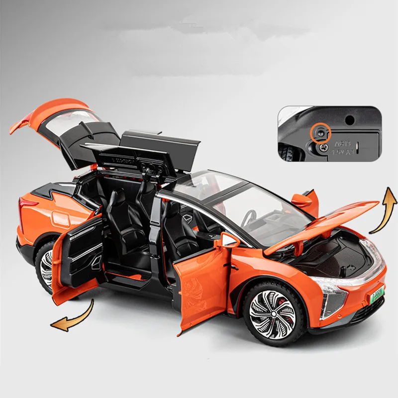 1:24 HiPhi X SUV Alloy New Energy Car Model Diecast Metal Electric Intelligence Vehicles Car Model Sound and Light Kids Toy Gift 4