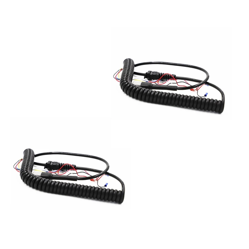 

2X Black Scissor Lifts Coil Cord Cable 144065 Fit For Genie Control Box Gen 5