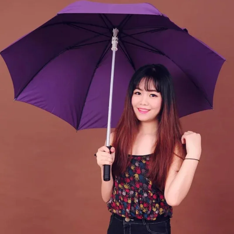LED Flashing Transparent Umbrella Red Rain Umbrella for Men and Women Waterproof and Windproof for Hiking Night Walks