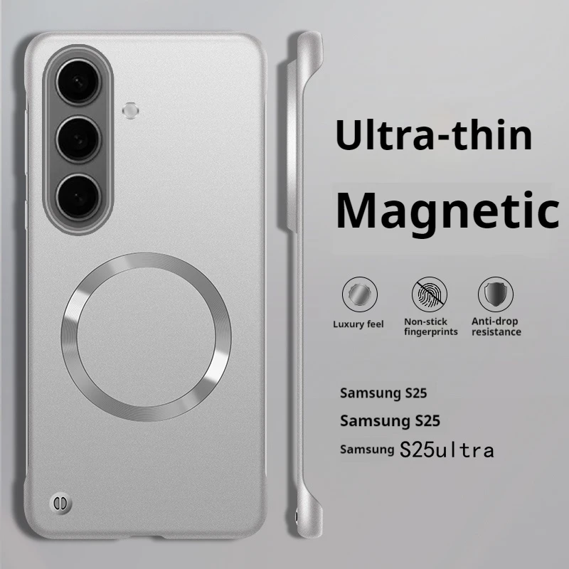 Ultra-Thin Titanium Gold Frameless Magnetic Case with Matte Finish