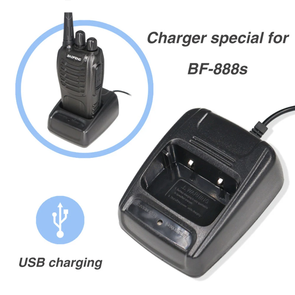 Baofeng USB Adapter Charger Two Way Radio Walkie Talkie BF-888s USB Charge dock For Baofeng 888 Baofeng 888s Accessories