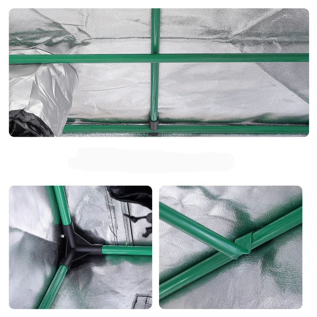 Növelje A Sátra Fényvisszaverő 600D Oxford Ablak Kertészet Nem Toxikus Kert Üvegházak 2Db -T Termesztenek Táska Vetőmaghoz - Image 6