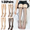 Summer Ultra-Thin Korean Style Invisible Thigh-High Socks Nude Seamless Mid-Calf Short Socks for Women Anti-Snag Sheer Stockings