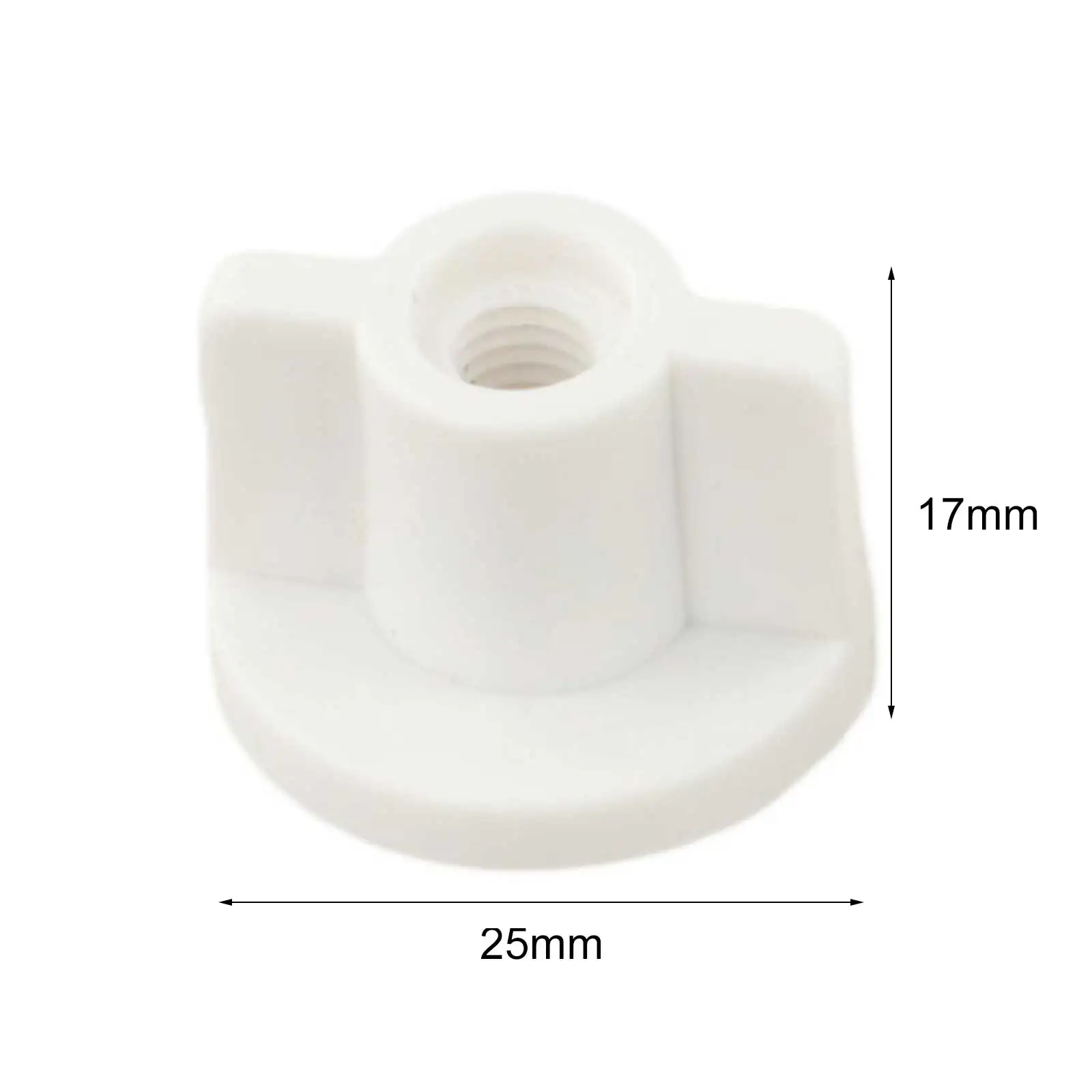 2PCS 변기 뚜껑 하단 고정 너트 6mm 나사와 호환 가능 안정적인 뚜껑 부착을 위한 플라스틱 구조