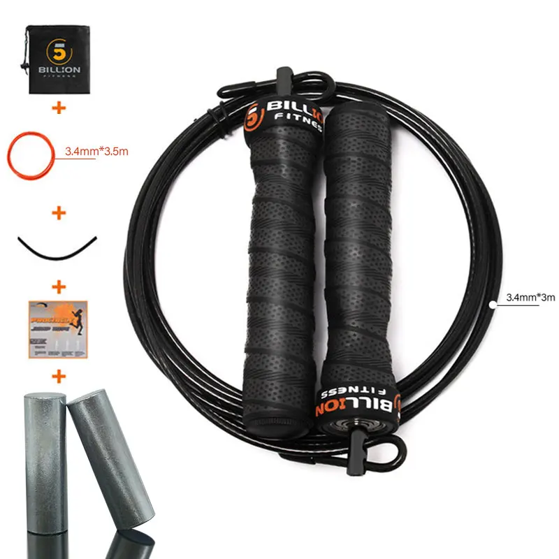 Weighted Jump Rope With 1 Pair Of Weight Blocks Iron Blocks 160g*2