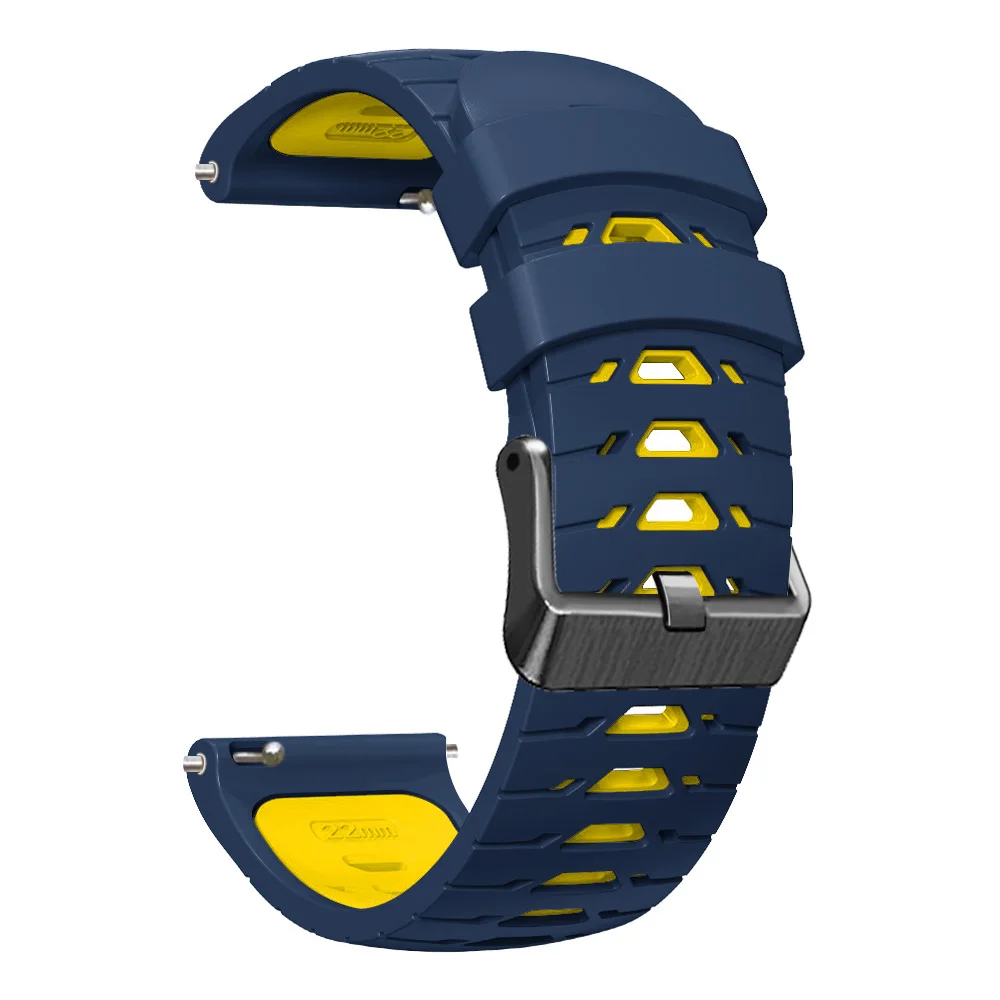 Premium 22mm Silicone Sport Watchband - Durable and Stylish Bracelet Strap