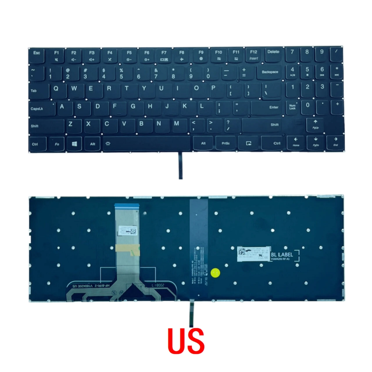 Teclado retroiluminado para Lenovo Legion, EUA, russo,