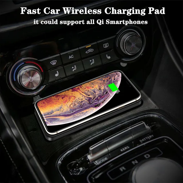Car Wireless Charger Silicone Non-Slip Pad for iPhone 15 14 13 12 Samsung S24 S23 Xiaomi Car Phone Fast Induction Charging Pad 2
