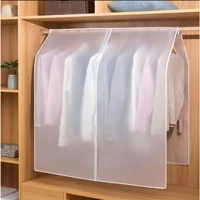 Housse anti-poussière pour vêtements, 4 pièces, translucide, pour robe, vêtement, organisateur suspendu, étanche, anti-poussière, rangement pour vêtements 2