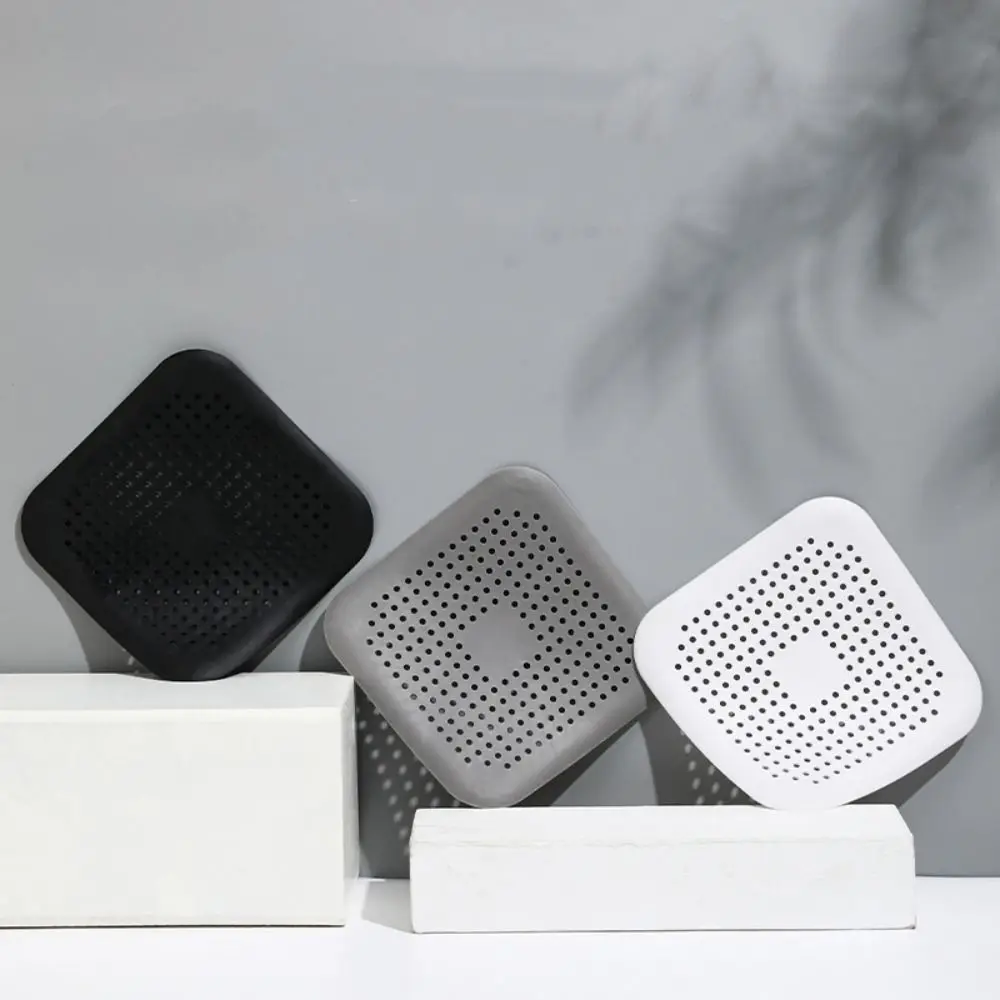 New TPR Kitchen Strainers Roundness Square Bathtub Drain Strainers Durable Bottom Sucker Floor Drain Filter Home sink filter kitchen sink filter sink strainer floor drain filter hair drain catcher kitchen sink strainer shower drain filter