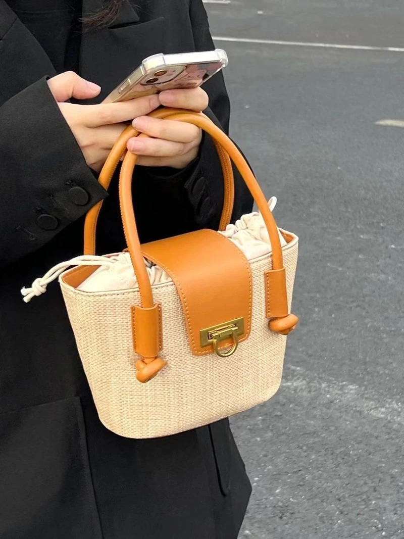 Ladies Cross Body Messenger Bag Women Shoulder Over Bags Fashion Handbags 2024 New  High Quality Woven Tote Bag