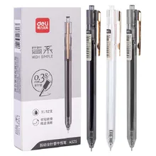 

3pcs 0.38mm Black Ink Retractable Gel Pen Creative Children Gifts Office School Exam Supplies Student Writing Journal Stationery