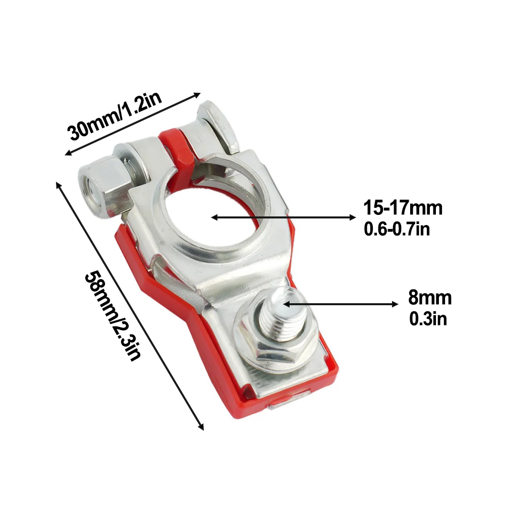 

Automotive Battery Terminal Stable Characteristics Boat Clamp Clip Connector For Caravan For12V 24V Heavy Duty