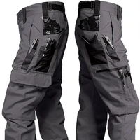 Wear Resistant Work Pant Man Multi-pocket Straight Cargo Trousers Outdoor Jogging Tactical Pants Spring Autumn Casual Trousers