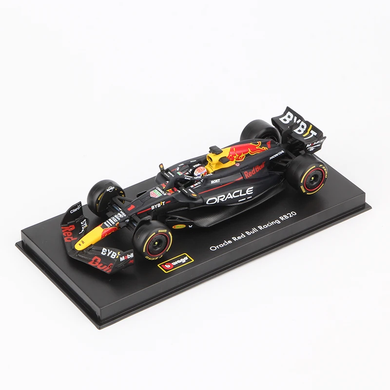 Bburago 1:43 2024 F1 Alloy Car Model Formula Racing Die Cast Toy SF24 RB20 W15 MCL38 Red Bull Mercedes New Season 4