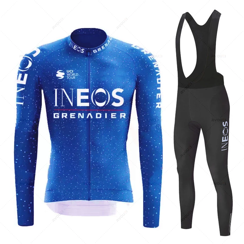 Ineos Grenadier Autumn Cycling Jersey Set Ropa Ciclismo Spring