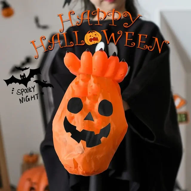 2024 Halloween Begging Bags Palm Skull Pumpkin Candy Bag with Tools Hand Shaped Candy Pouch Party Candy Snack Gift Decorations 1