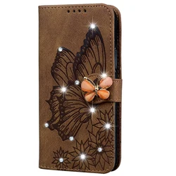 Sparkling Glitter Leather Wallet Phone Case - Galaxy A36 A56 (Light brown)