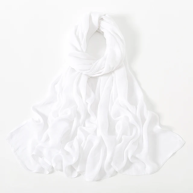 Nouveau Hijabs musulmans pour femmes écharpe mince châles unis Femme Musulman doux Viscose rayonne foulard islamique Turban bandeau 190x85 cm