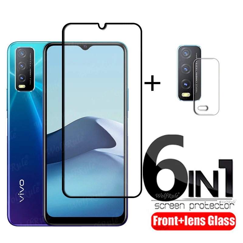 6-in-1 For Vivo Y20 Glass For Vivo Y20 S G Tempered Glass Full