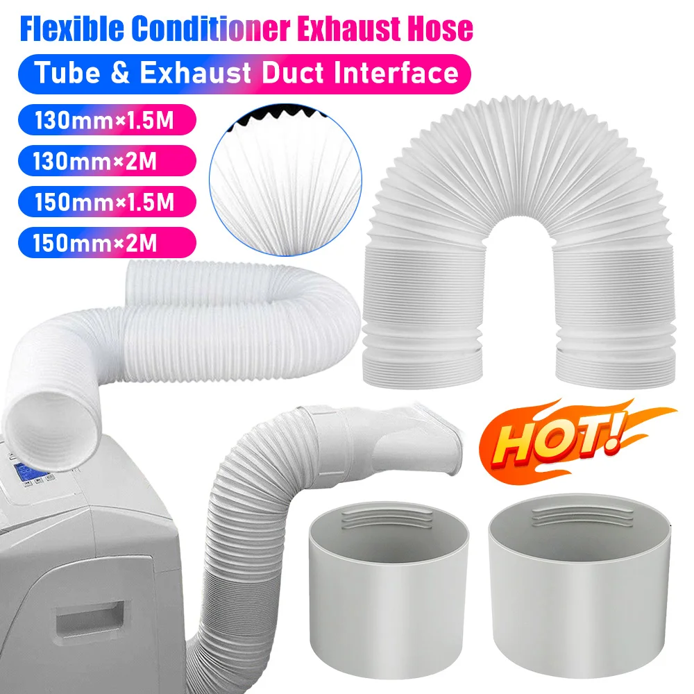 13/15CM 유연한 컨디셔너 배기 호스 튜브 에어컨 용 엑스트라 롱 에어컨 파이..