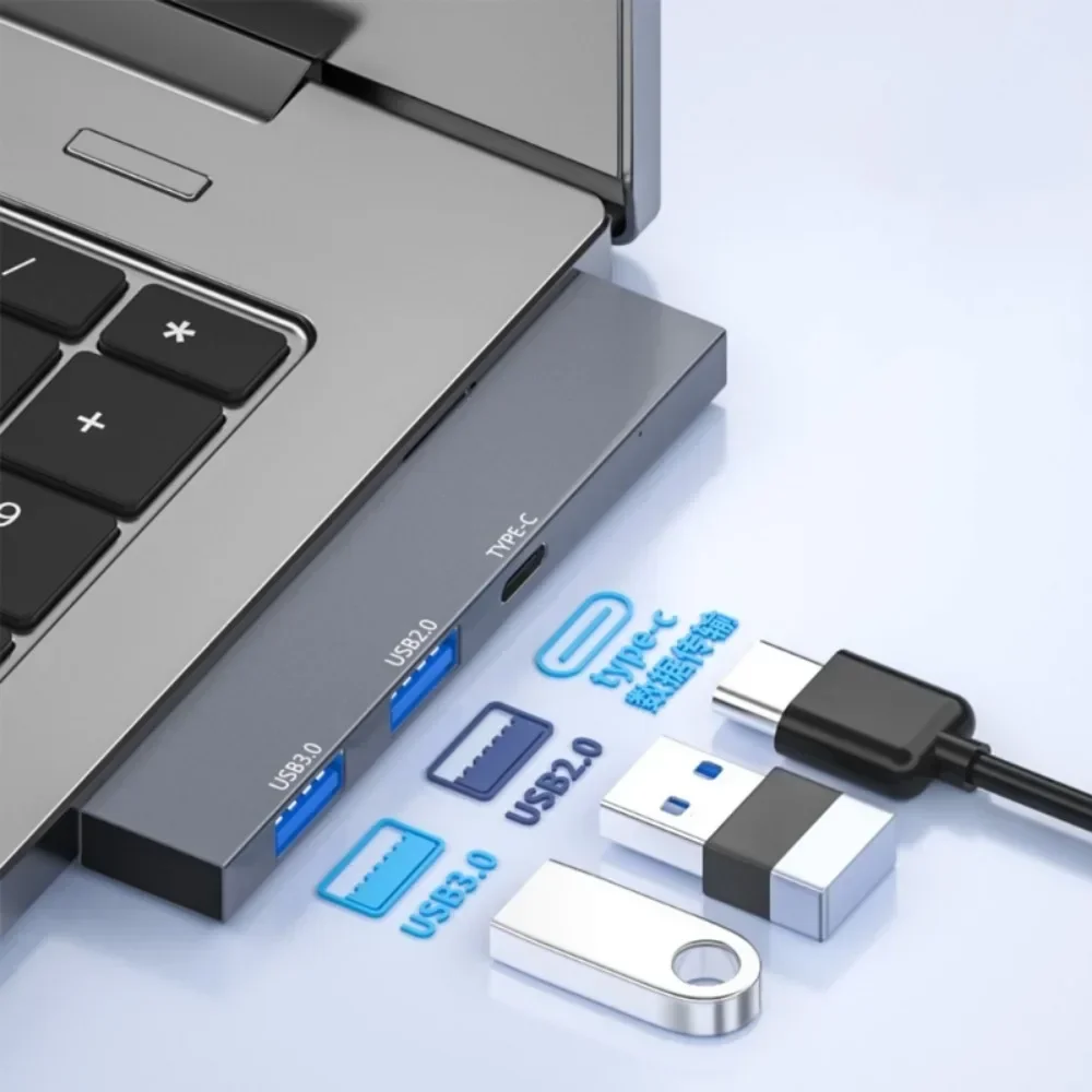 Ultra-Slim 3-Port High-Speed USB Hub Adapter