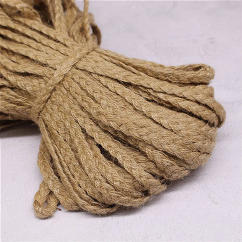 12 mm Toile De Jute Tressée Corde De Chanvre Corde Ruban De Jute