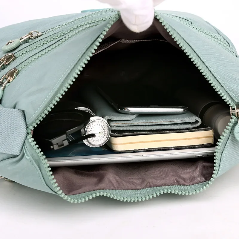 Borsa a tracolla Borsa a tracolla da donna causale Borsa in nylon multistrato Borse a tracolla da donna Borsa a tracolla da donna Borsa per madre bolso mujer - immagine 5