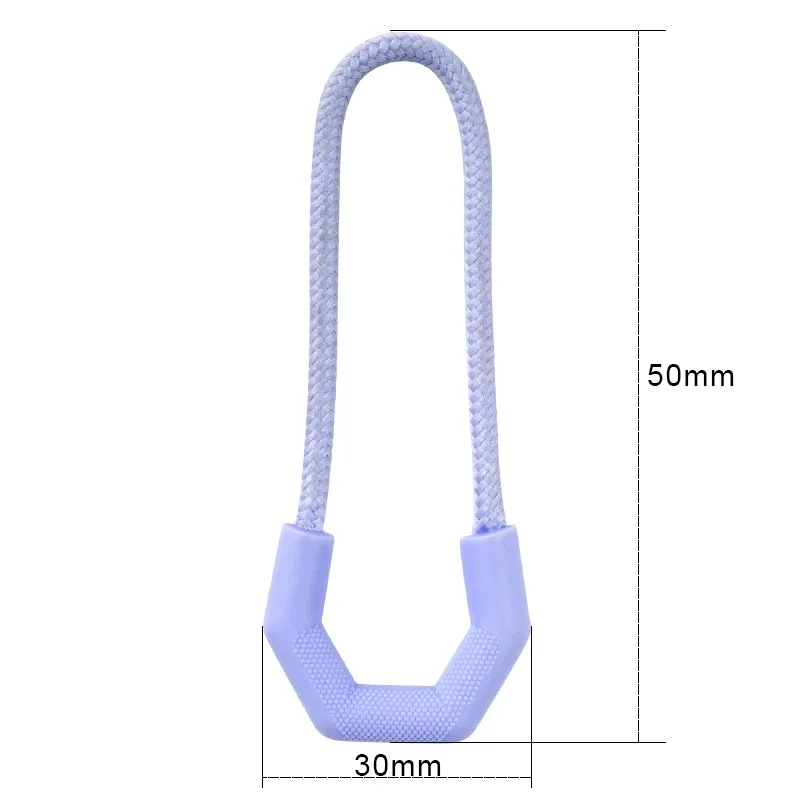 PVC Zipper Pullers Plastic Cord Slider Puller Clip Replacement Ends for Clothing Backpack Luggage 10pcs