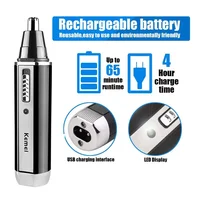 Kemei KM-6630 6631 6632 trimmer for men Nose and ear trimmer Rechargeable Trimmer For Hair Beard Nose And Ear Cleaner Grooming 5