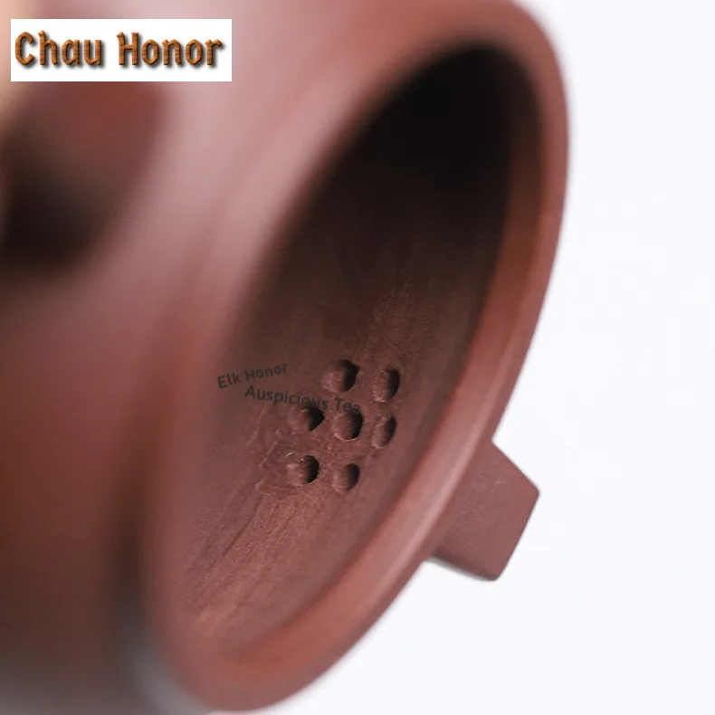 160ml Creative Yixing Purple Clay Teapots Famous Artists Handmade Round Drum Pot Raw Ore Mud Kettle Zisha Tea Set Tea Items Gift