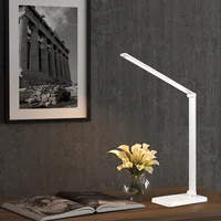 Wireless Charger LED Desk Lamp USB Charging Dimmable Touch Control Eye-caring Table Lights Port For Bedroom Living Room Office  2