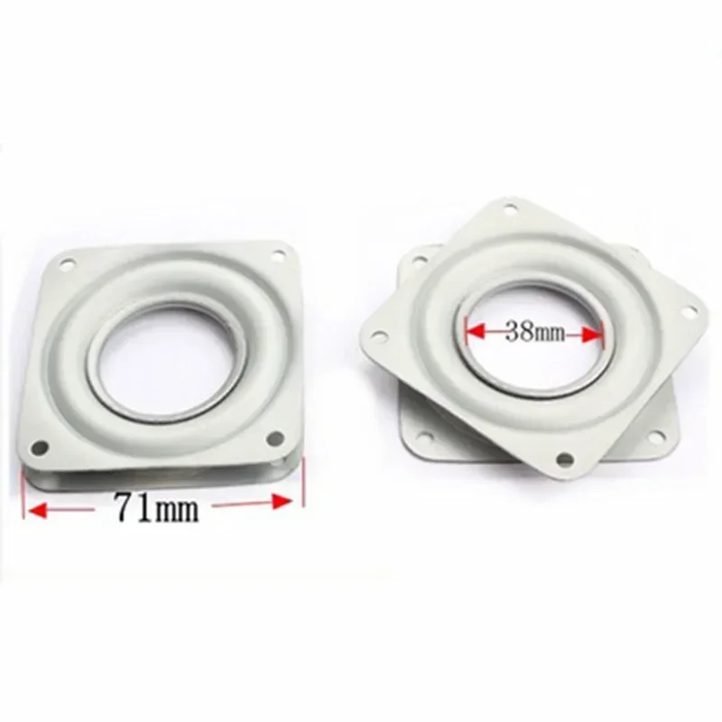 Rotating Bearing 2/3/4Inch Steel Square Lazy 360Degree Metal Bearing Rotating Rolling Bearing Swivel Turntable Bearings Plate Desk Table rotating bearing