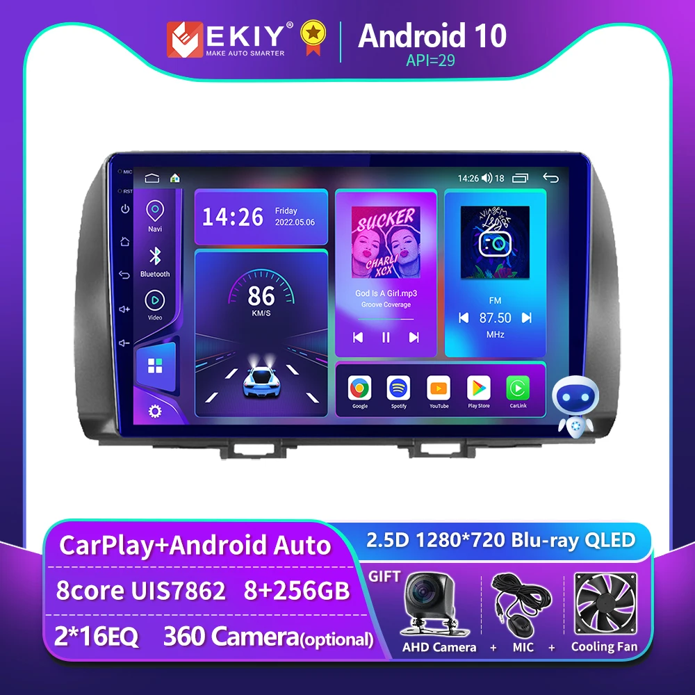 

EKIY T900 Car Radio For Toyota BB 2 2005 - 2016 Multimedia Video Player Wireless Android Auto Carplay Navigation GPS 2Din Stereo