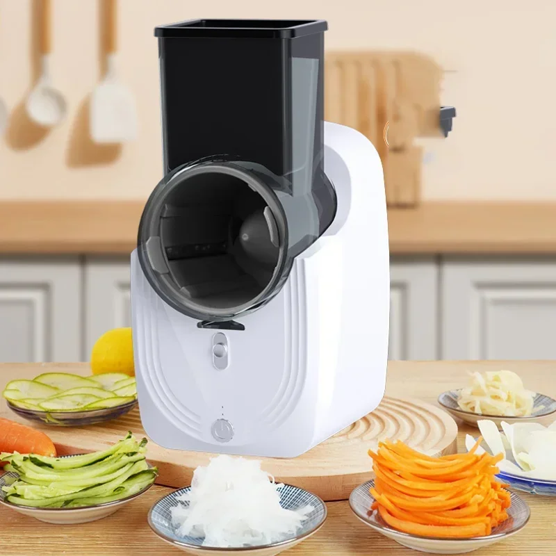 Multi-function Vegetable Cutter 1PC Household Kitchen Electric Vegetable Cutter Slicer Shredder Automatic