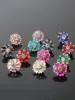 2pcs Rhinestone Cufflinks Shirt Sleeve Button Covers Bling Crystal Button Clips for Dresses and Shirts Button Decoration Buttons 6