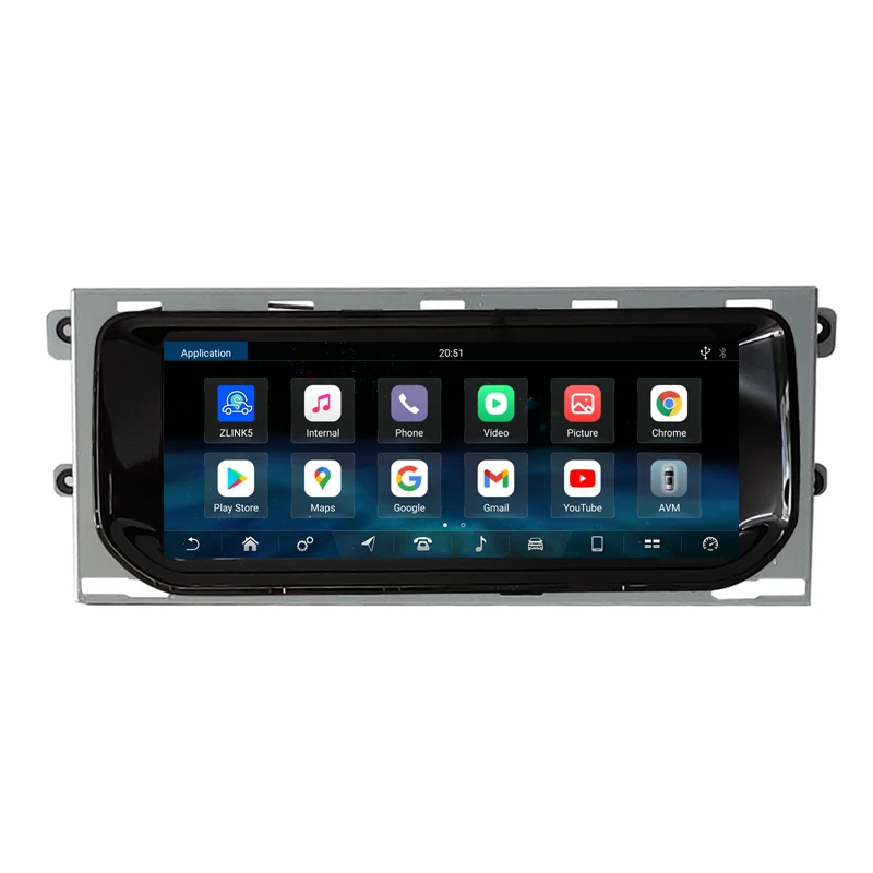 10.25 inch touch screen Octa core android 12 car dvd player for Range Rover Sport L494 2013- gps navigation car stereo dsp