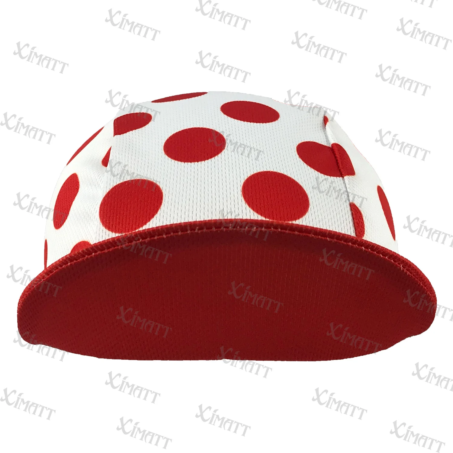 XIMATT New Polyester/Fleece BIke Cycling Caps  Winter And Summer Red White Dots Sports  Bicycle Hats Elasticity 2