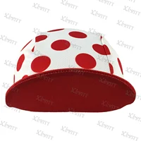 XIMATT New Polyester/Fleece BIke Cycling Caps  Winter And Summer Red White Dots Sports  Bicycle Hats Elasticity 2