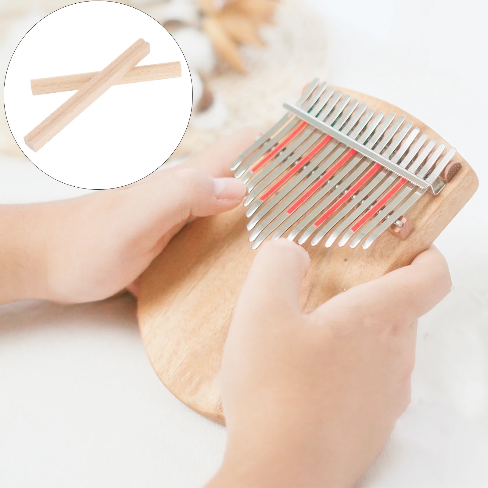 6 Pcs Multifunction Kalimba Sleepers Bridge for Thumb Piano Macrame Wall Hanging Durable Accessory
