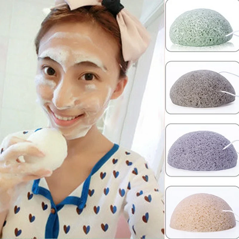 스폰지 곤약 워시 페이스 호른 랜덤 컬러 