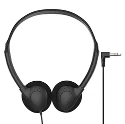 Bulk On - Ear Headphones for Clear Stereo Sound in Educational Settings (Black)