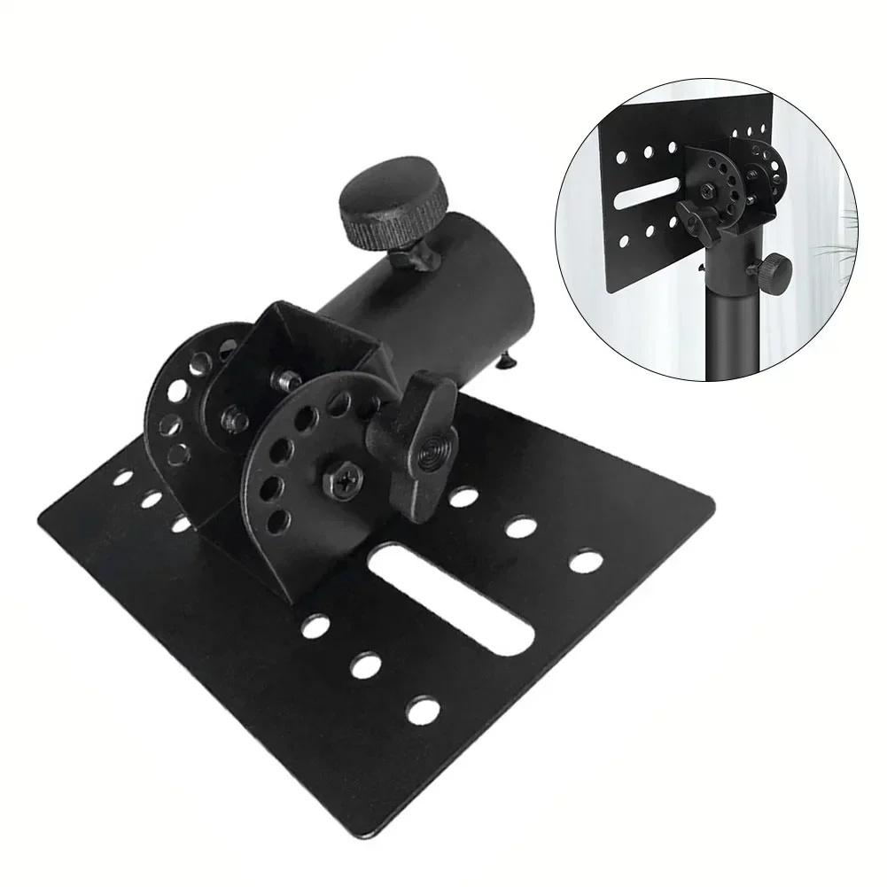 Rotatable 35mm Metal Mount Tripod Pole DJ Speaker Stand Adapter Top Cap Mounting Base Tripod Pole Parts